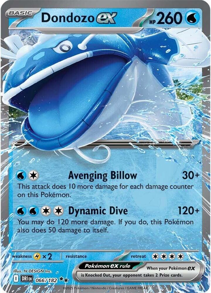Dondozo ex - 066/182 [SV10: Destined Rivals]