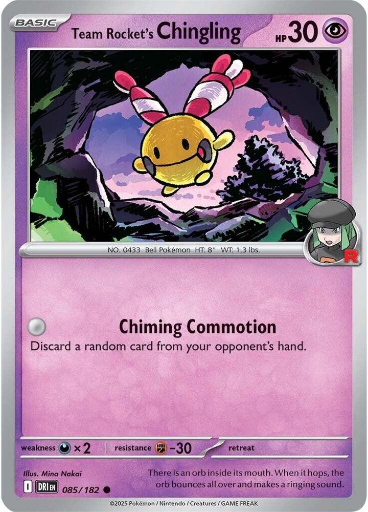 Team Rocket's Chingling (085/182) [SV10: Destined Rivals]