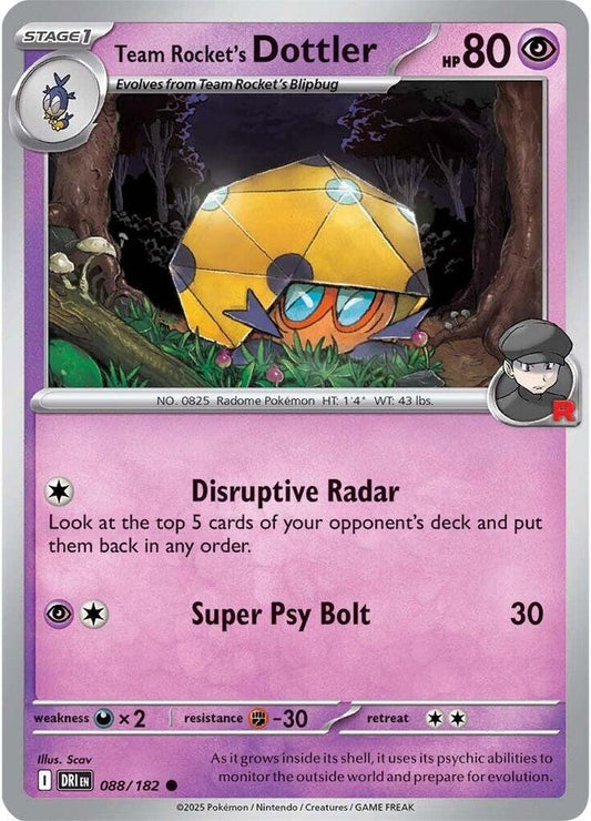 Team Rocket's Dottler (088/182) [SV10: Destined Rivals]