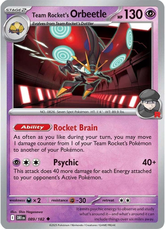 Team Rocket's Orbeetle - 089/182 [SV10: Destined Rivals]