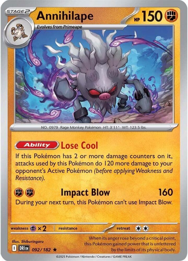 Annihilape (092/182) [SV10: Destined Rivals]