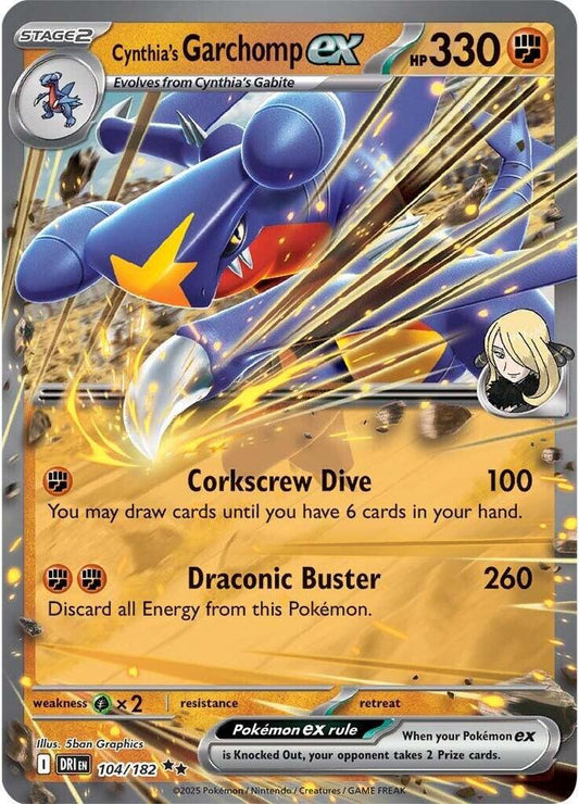Cynthia's Garchomp ex - 104/182 [SV10: Destined Rivals]