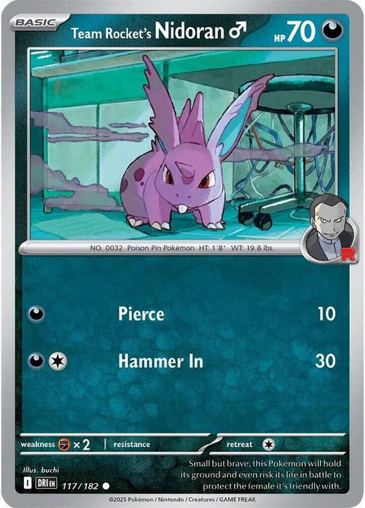 Team Rocket's Nidoran M (117/182) [SV10: Destined Rivals]