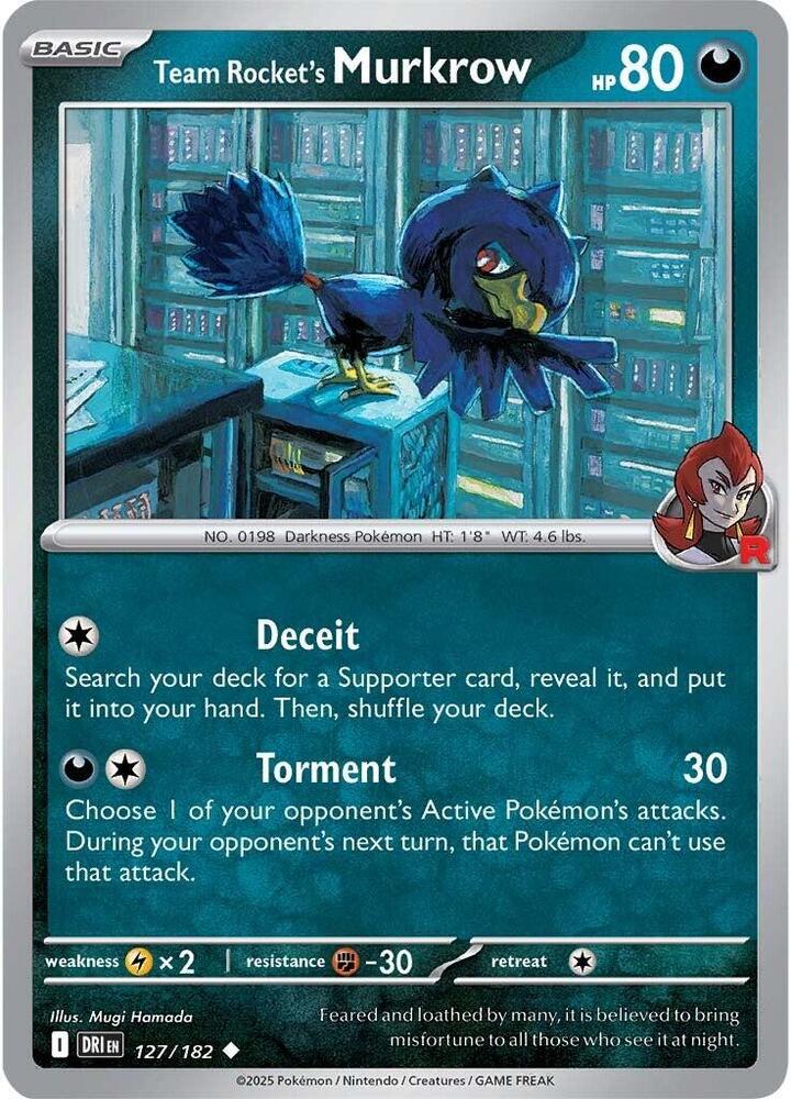 Team Rocket's Murkrow - 127/182 [SV10: Destined Rivals]