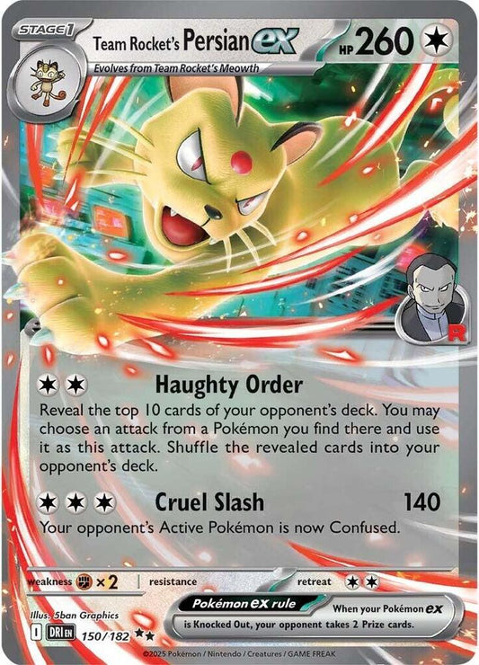 Team Rocket's Persian ex - 150/182 [SV10: Destined Rivals]