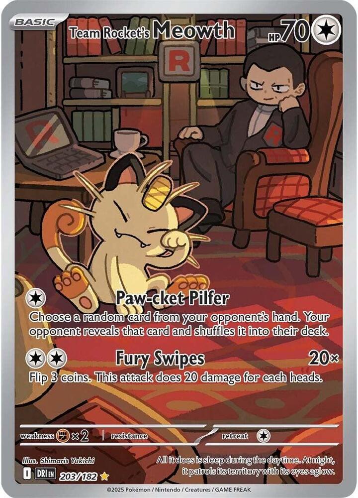 Team Rocket's Meowth - 203/182 [SV10: Destined Rivals]