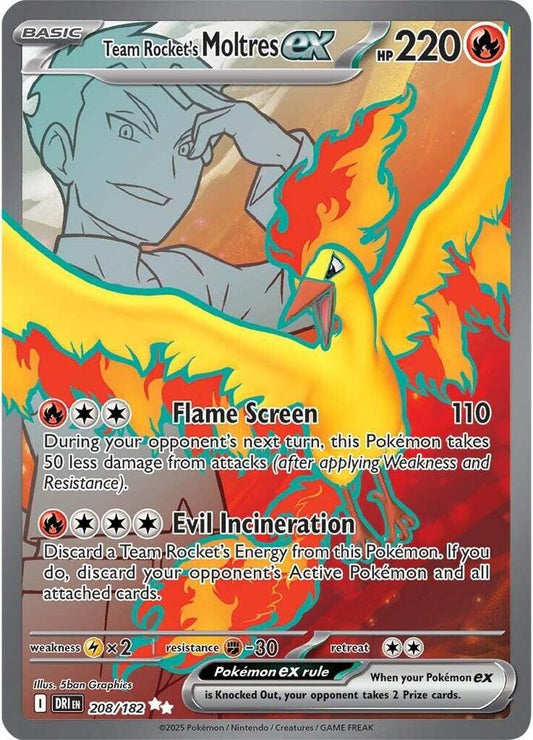 Team Rocket's Moltres ex - 208/182 [SV10: Destined Rivals]