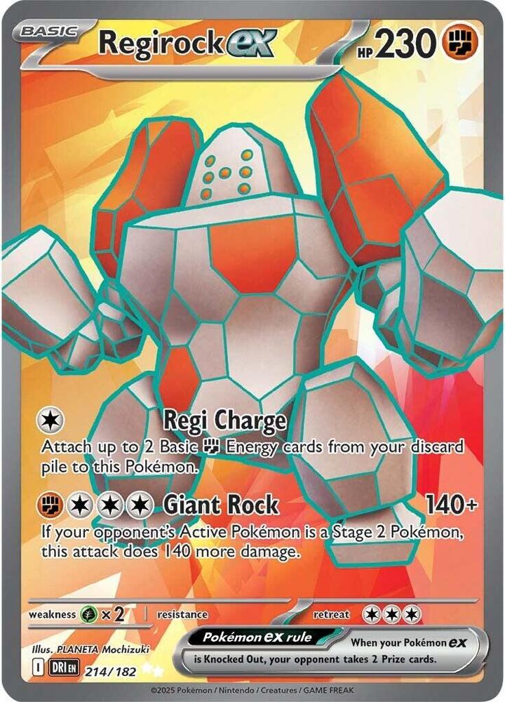 Regirock ex - 214/182 [SV10: Destined Rivals]