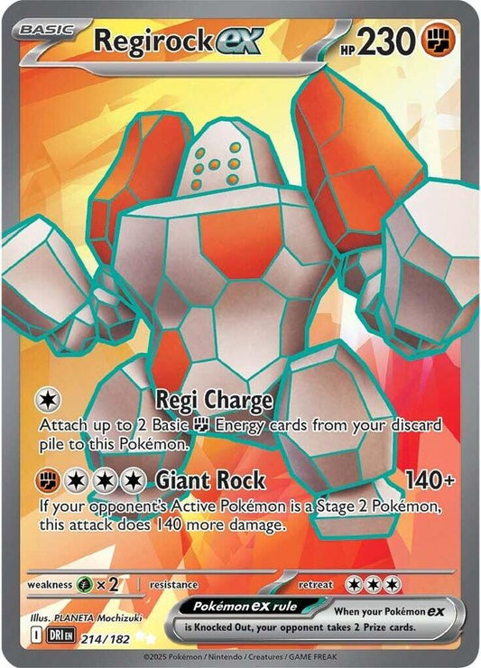 Regirock ex - 214/182 [SV10: Destined Rivals]