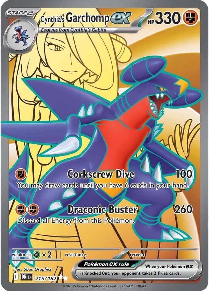 Cynthia's Garchomp ex - 215/182 [SV10: Destined Rivals]