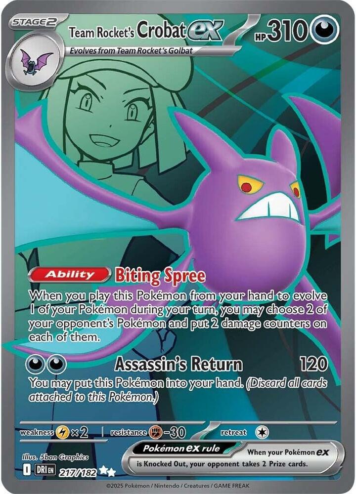 Team Rocket's Crobat ex - 217/182 [SV10: Destined Rivals]
