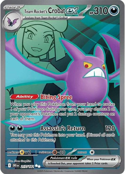 Team Rocket's Crobat ex - 217/182 [SV10: Destined Rivals]