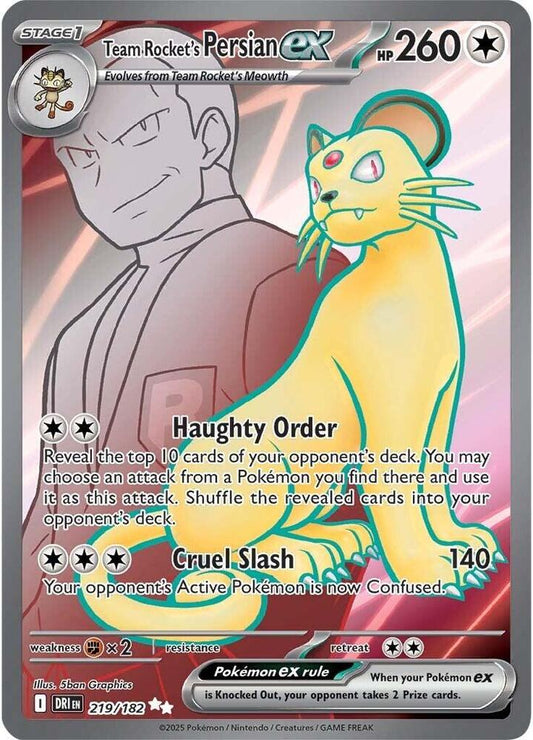 Team Rocket's Persian ex - 219/182 [SV10: Destined Rivals]