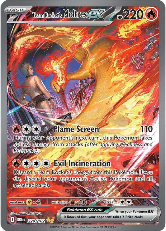 Team Rocket's Moltres ex - 229/182 [SV10: Destined Rivals]