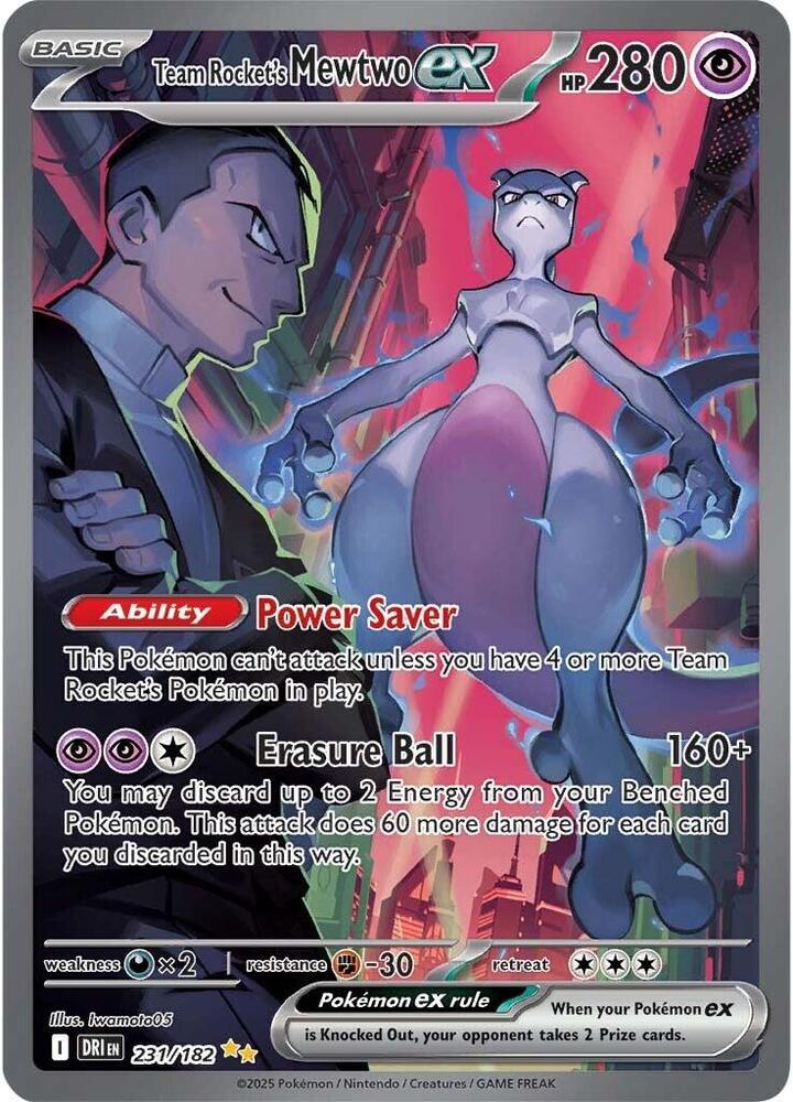 Team Rocket's Mewtwo ex - 231/182 [SV10: Destined Rivals]