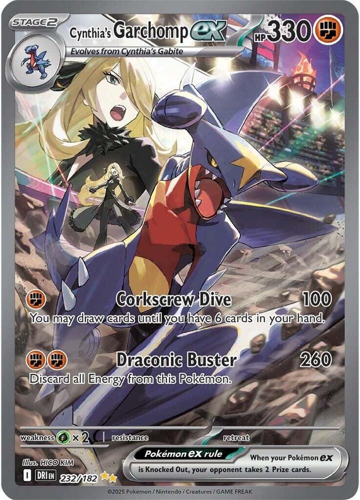 Cynthia's Garchomp ex - 232/182 [SV10: Destined Rivals]