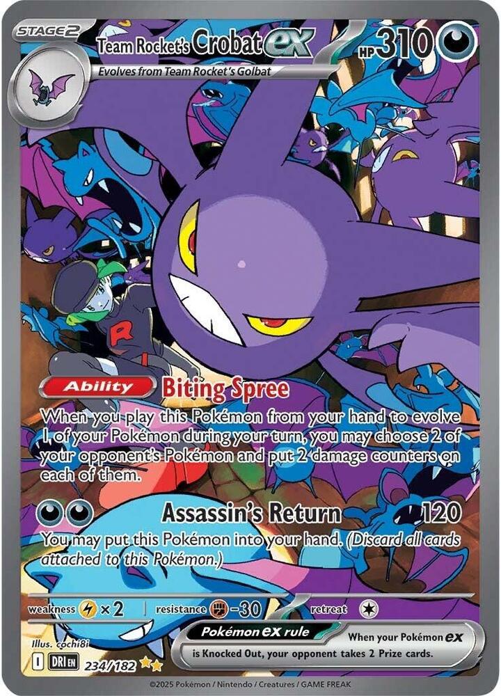 Team Rocket's Crobat ex - 234/182 [SV10: Destined Rivals]