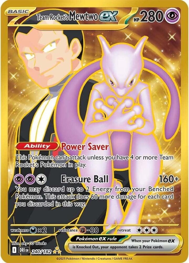 Team Rocket's Mewtwo ex - 240/182 [SV10: Destined Rivals]