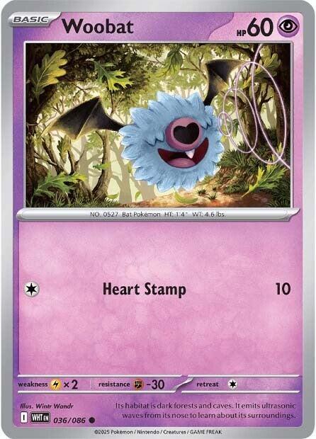 Woobat (036/086) [SV: White Flare]