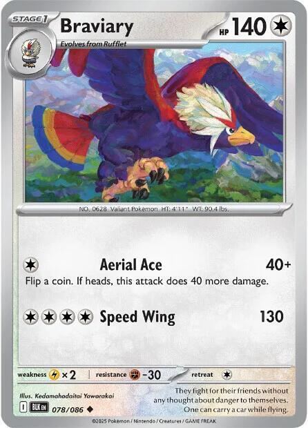 Braviary (078/086) [SV: Black Bolt]