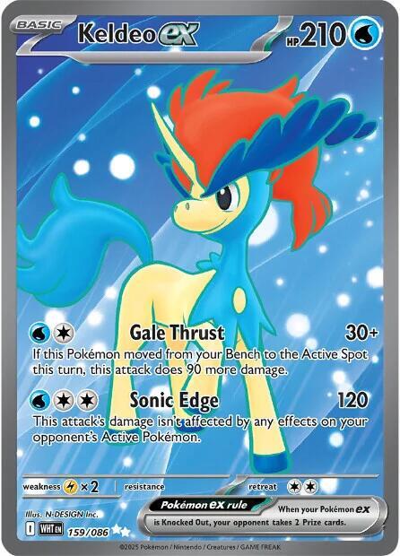 Keldeo ex - 159/086 [SV: White Flare]