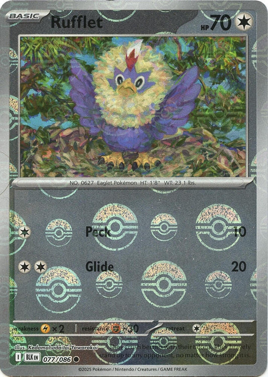 Rufflet (Poke Ball Pattern) (077/086) [SV: Black Bolt]