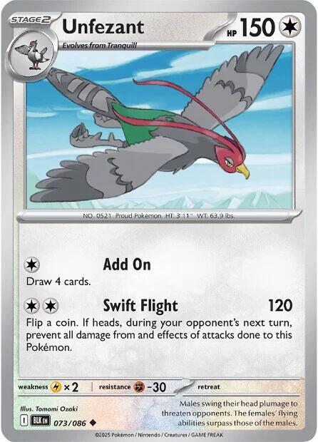 Unfezant (073/086) [SV: Black Bolt]