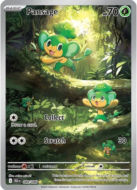 Pansage - 089/086 [SV: Black Bolt]