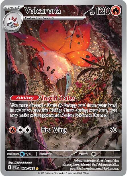 Volcarona - 100/086 [SV: Black Bolt]