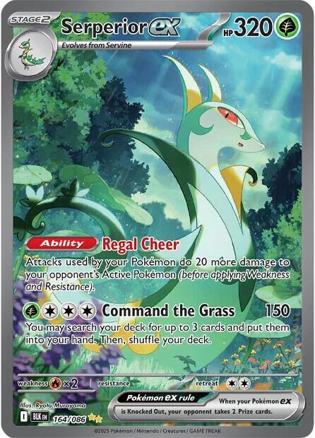 Serperior ex - 164/086 [SV: Black Bolt]