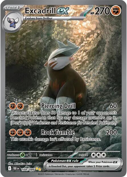 Excadrill ex - 168/086 [SV: Black Bolt]