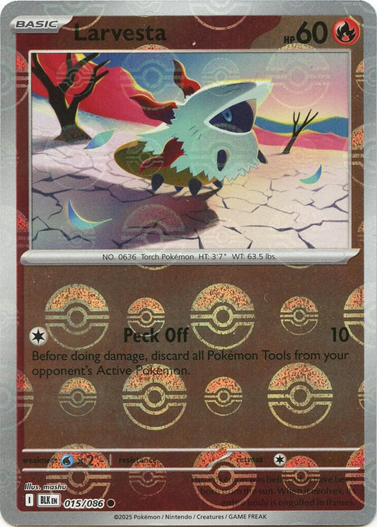 Larvesta (Poke Ball Pattern) (015/086) [SV: Black Bolt]