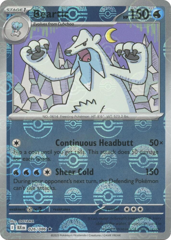 Beartic (Poke Ball Pattern) (026/086) [SV: Black Bolt]