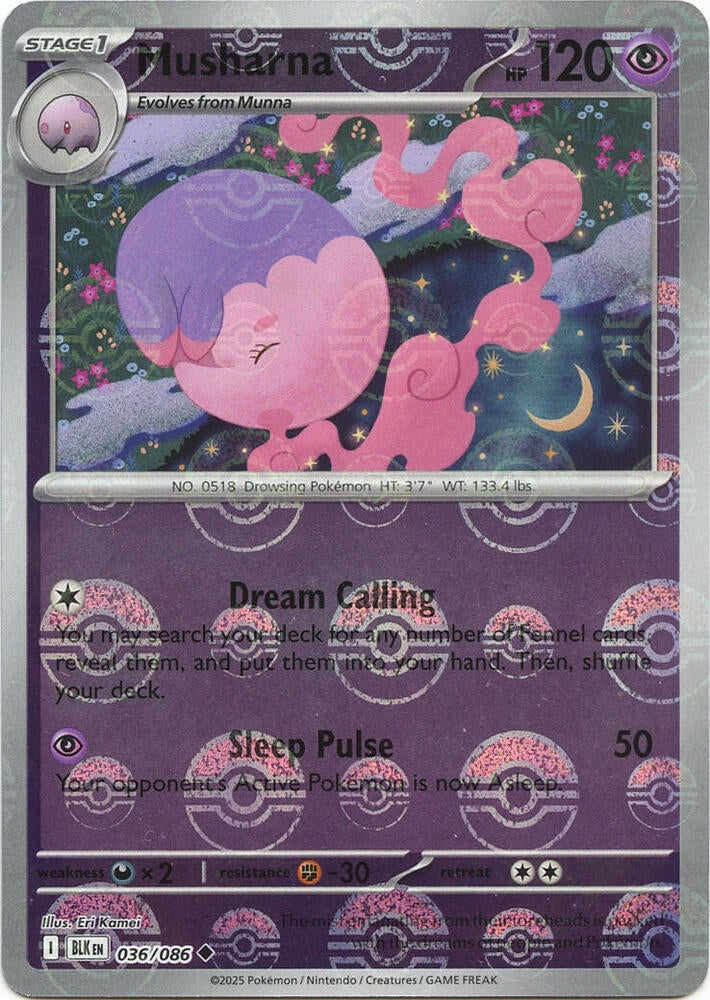 Musharna (Poke Ball Pattern) (036/086) [SV: Black Bolt]