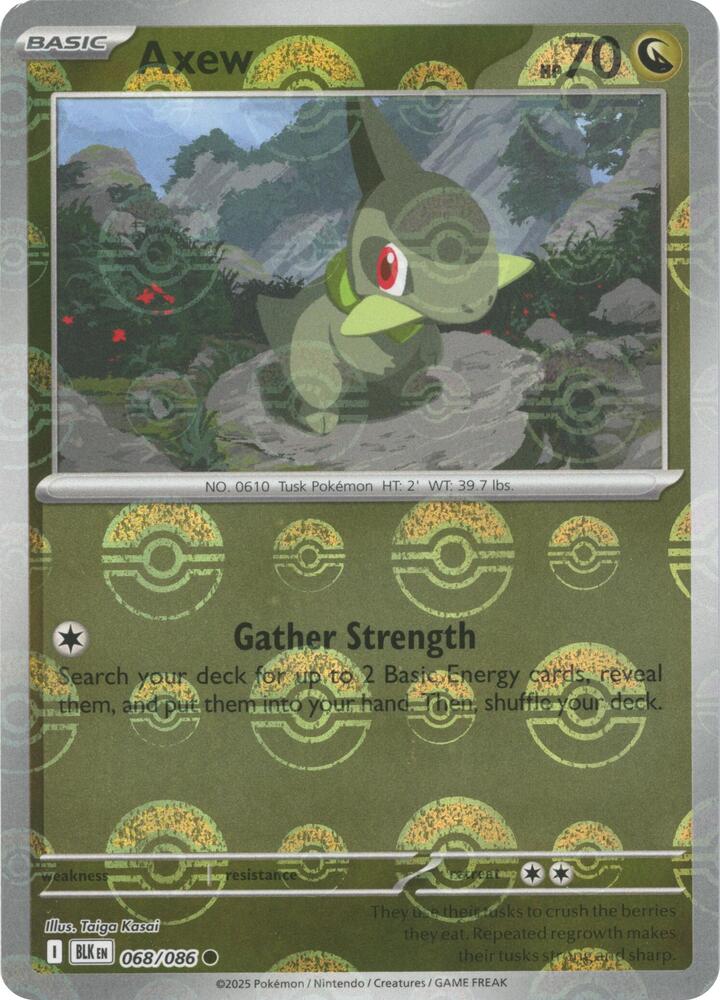 Axew (Poke Ball Pattern) (068/086) [SV: Black Bolt]