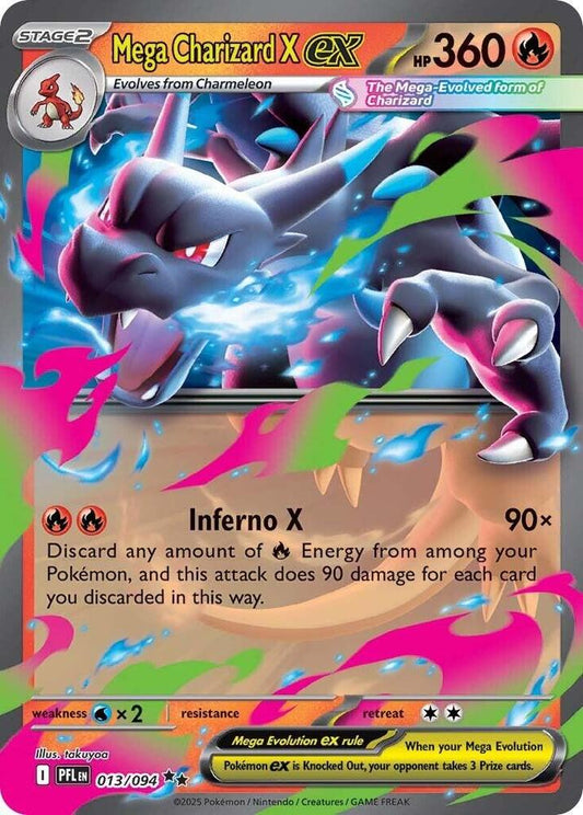 Mega Charizard X ex - 013/094 [ME02: Phantasmal Flames]