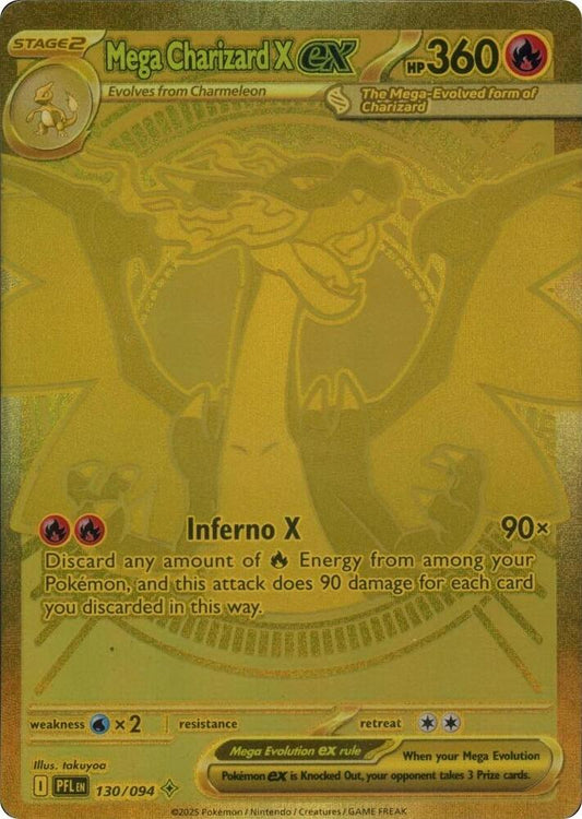 Mega Charizard X ex - 130/094 [ME02: Phantasmal Flames]
