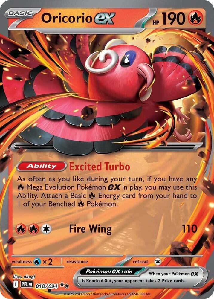Oricorio ex - 018/094 [ME02: Phantasmal Flames]