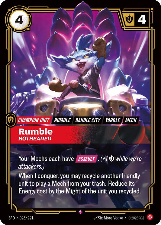 Rumble - Hotheaded (026/221) [Spiritforged]