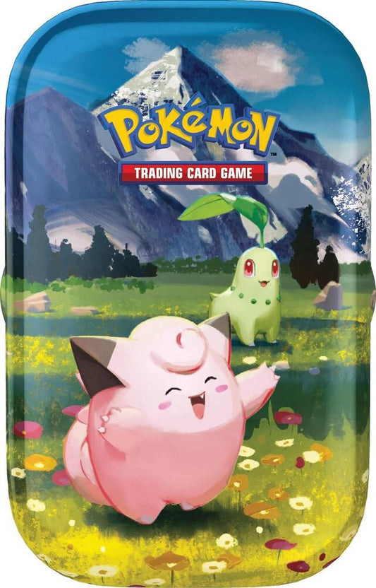 Ascended Heroes Mini Tin Clafable and Chikorita