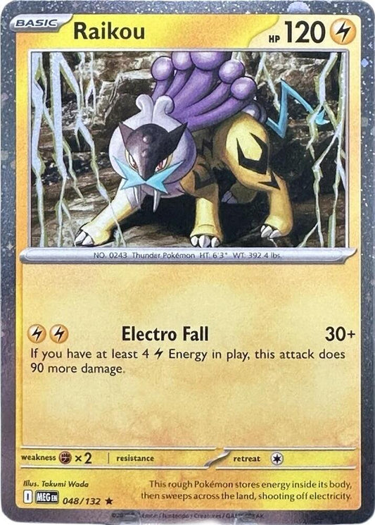 Raikou - 048/132 (Cosmos Holo) [ME01: Mega Evolution]