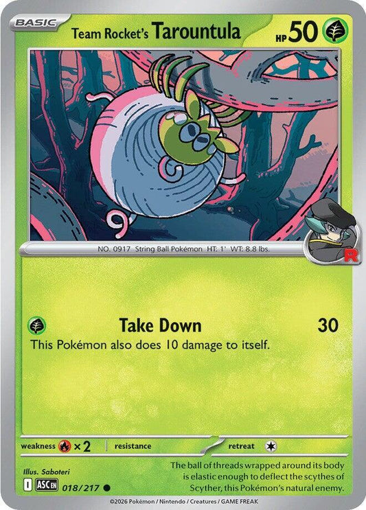 Team Rocket's Tarountula (018/217) [ME: Ascended Heroes]