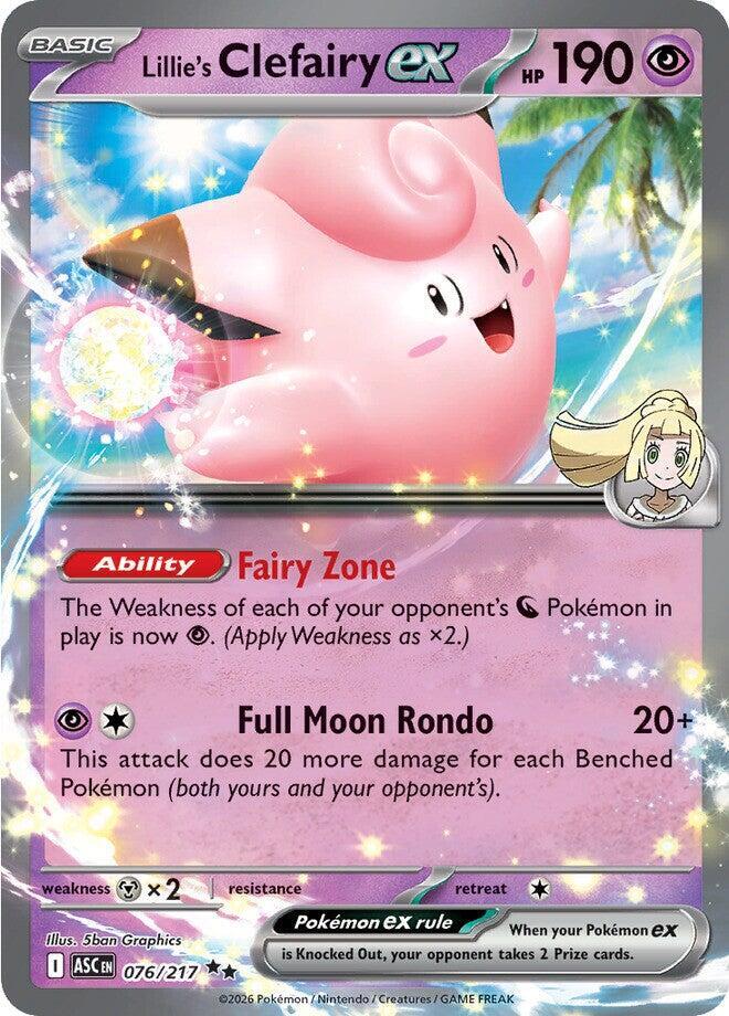 Lillie's Clefairy ex - 076/217 [ME: Ascended Heroes]
