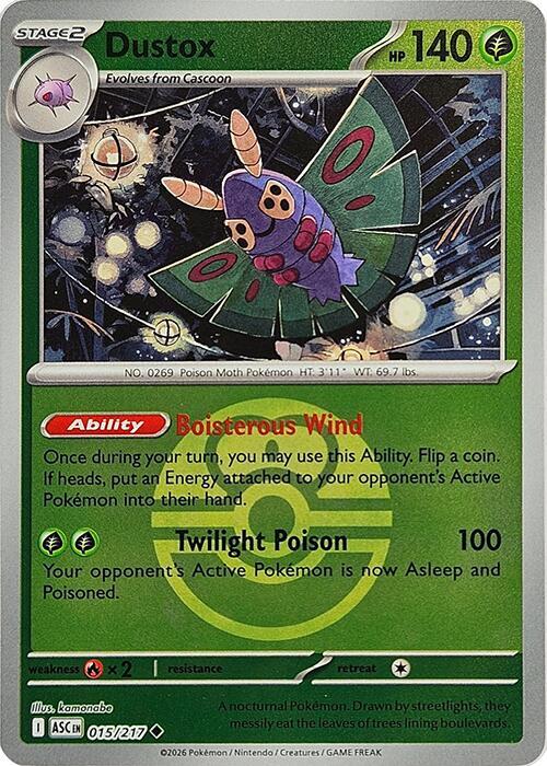 Dustox - 015/217 (Love Ball) [ME: Ascended Heroes]