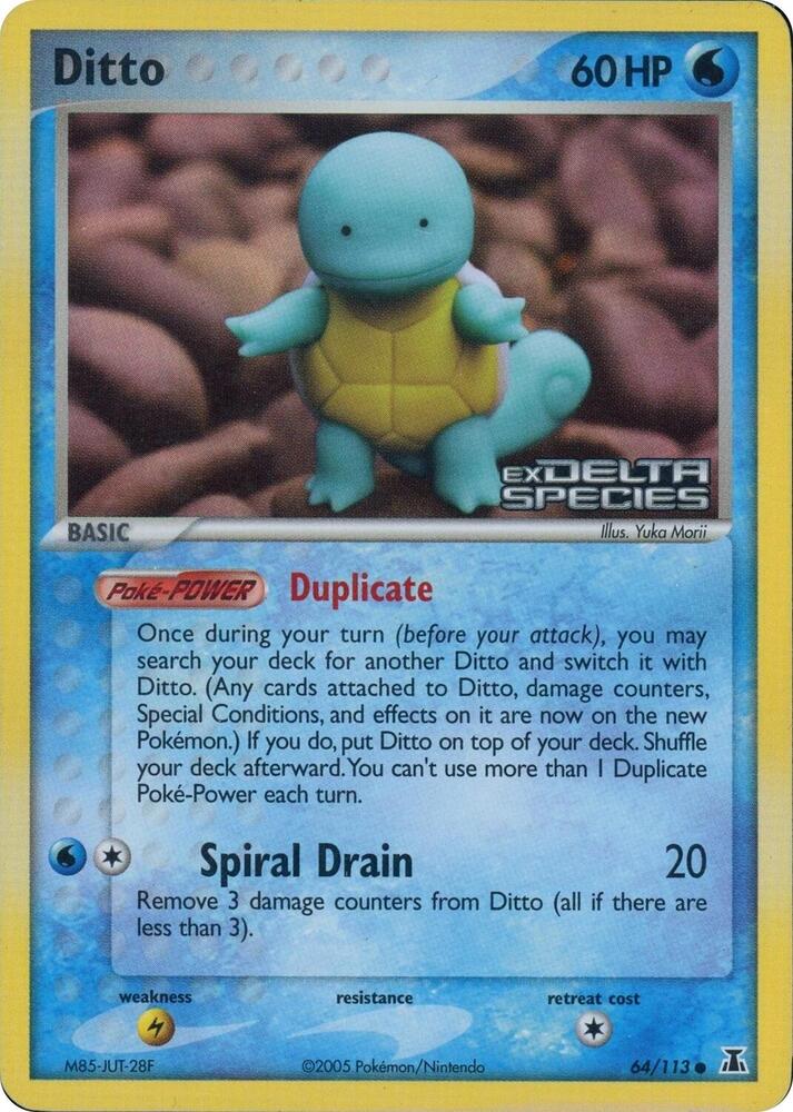 Ditto - 64/113 (Squirtle) (Delta Species Stamped) (064/113) [Miscellaneous Cards and Products]