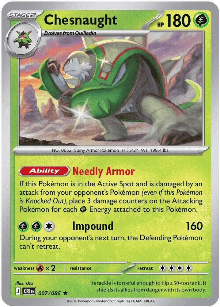 Chesnaught (007/086) [ME04: Chaos Rising]