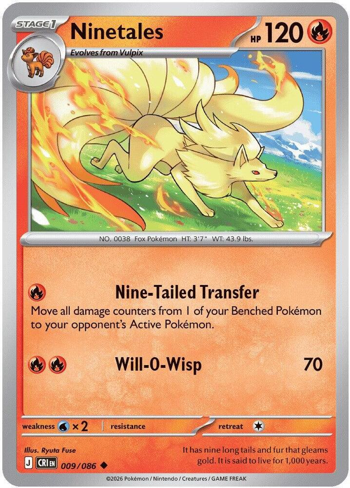 Ninetales (009/086) [ME04: Chaos Rising]