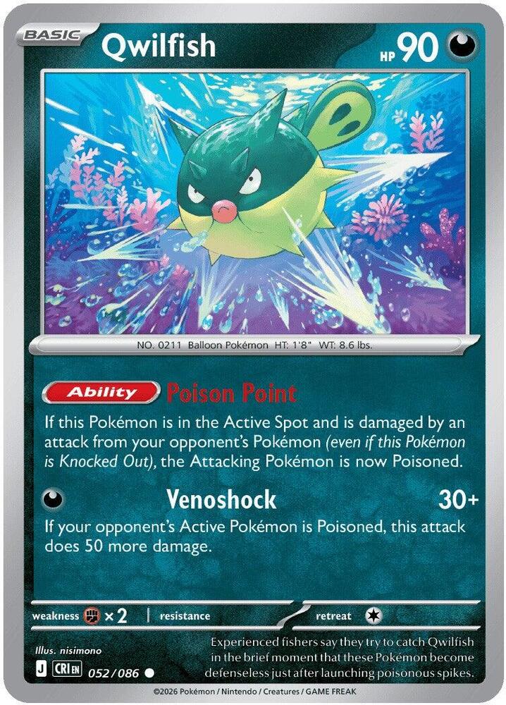 Qwilfish (052/086) [ME04: Chaos Rising]