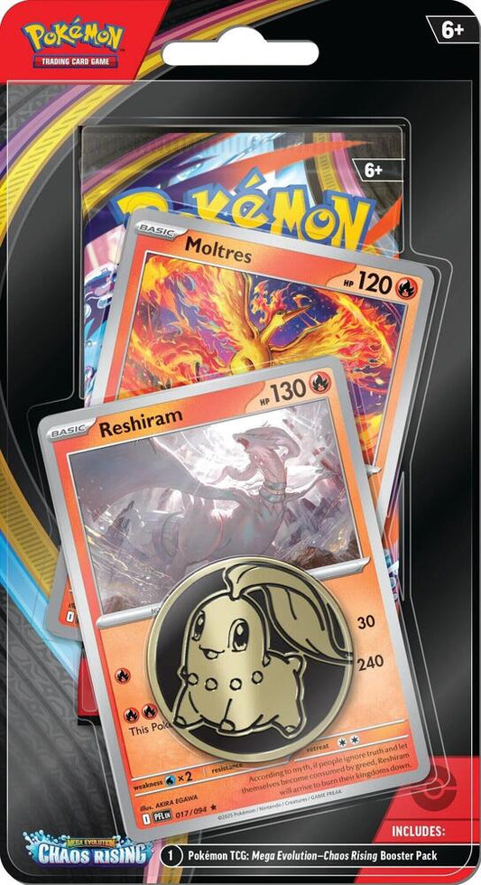 Chaos Rising Single Pack Blister Reshiram Moltres