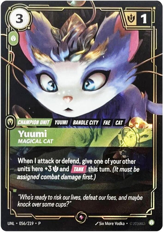 Yuumi - Magical Cat (056/219) [Riftbound Organized Play Promotional Cards]